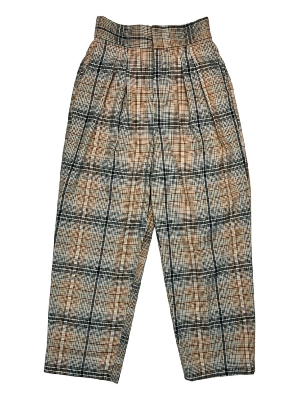 Urban Outfitters Plaid Pleated Front Trouser Pants S High Rise Academia - Picture 16 of 16